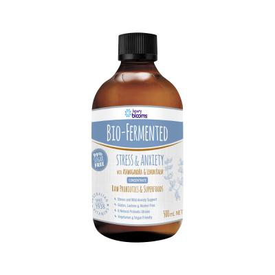 Henry Blooms Bio-Fermented Stress & Anxiety Concentrate (with Ashwaganda & Lemon Balm) 500ml